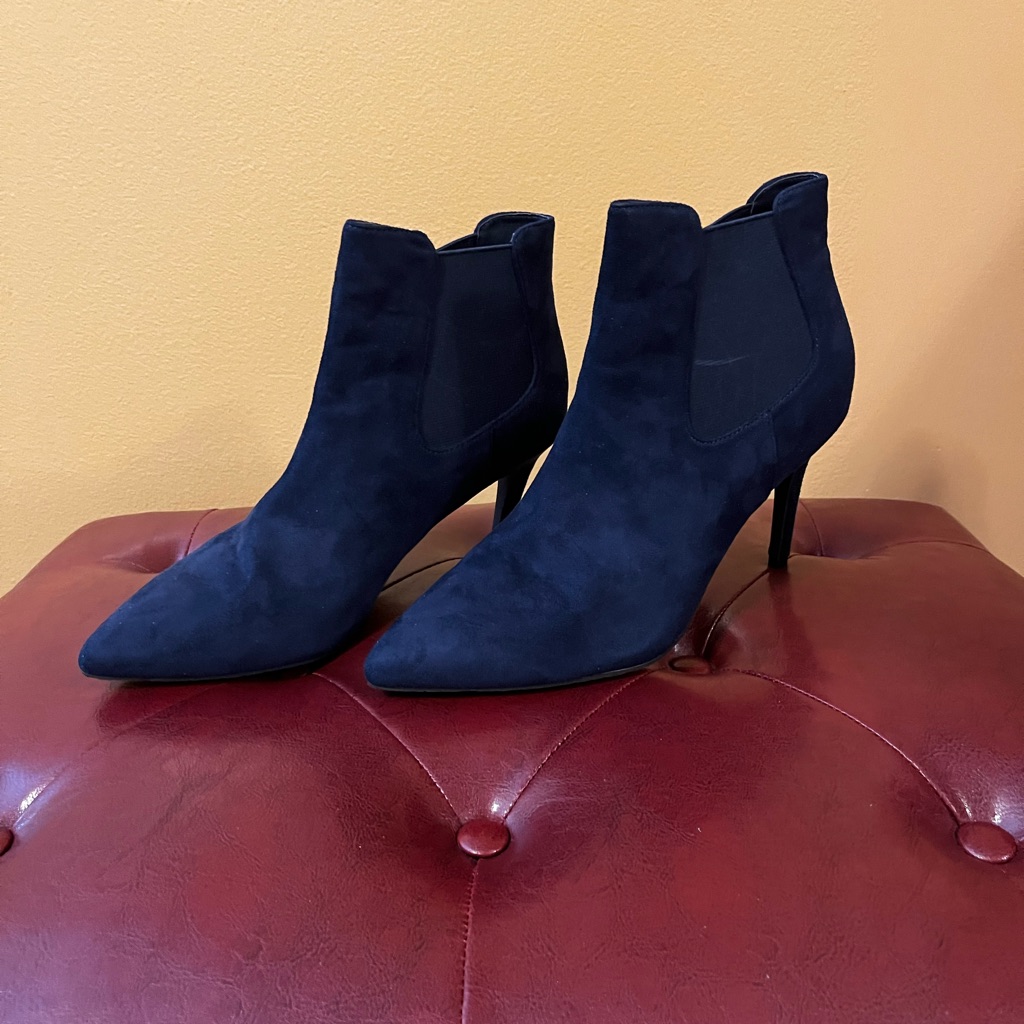 Elegant Navy Ankle Boots